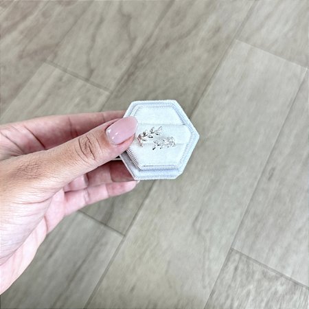 Anel Regulável Ramo - Prata 925