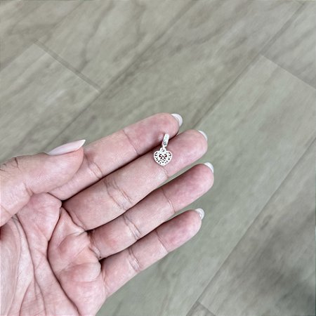 Berloque Coração Arabesco - Prata 925