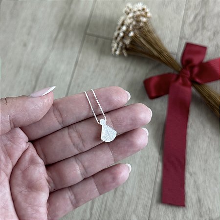 Colar N Sra Aparecida em Madrepérola - Prata 925