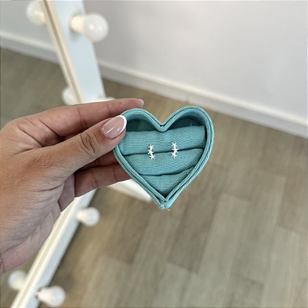 Brinco Mini Ear Cuff Estrelas - Prata 925