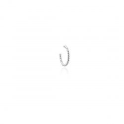 Brinco Piercing Fake Fio Torcido - Prata 925