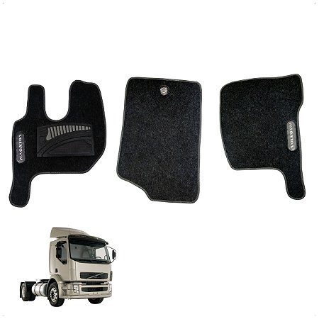 Carperte Tapete Veludo c/ Vies Interno da Cabine Caminhão Volvo VM Vm210 Vm240 Vm310