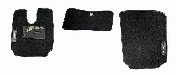 Carperte Tapete Veludo c/ Vies Interno da Cabine Caminhão VW Constellation Cabine Simples 13180 15180 19320 24250 24280