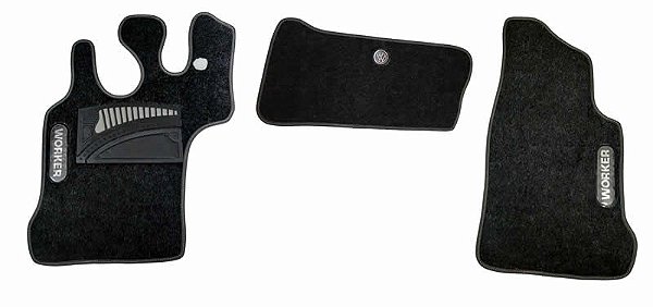 Carperte Tapete Veludo c/ Vies Interno da Cabine Caminhão VW Worker Eletrônico 8150e 8160e 17180e 26260e Série Delivery