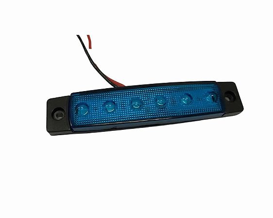 Lanterna Led 12v 24v Palito Pisca Vigia Lateral Delimitadora Bau Furgão Carroceria Azul