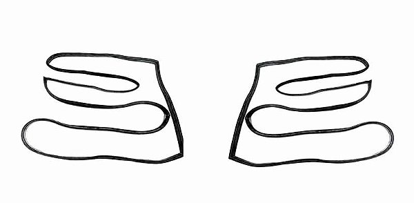 Jogo Borracha Porta Caminhão MB Mb 708 608D