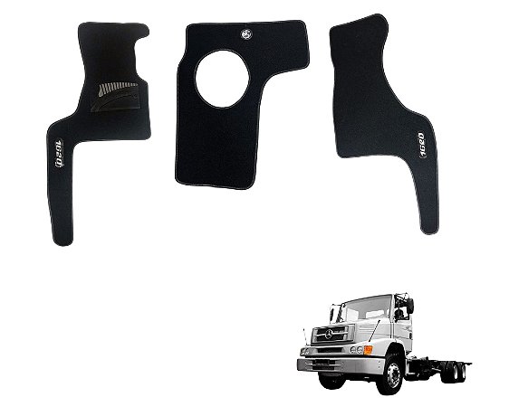 Tapete Borracha Interno da Cabine Caminhão MB 1620 Mecanico