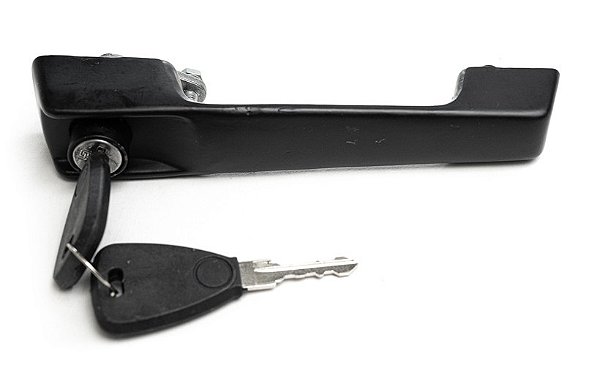 Maçaneta Puxador Externa Porta Com Chaves Ld / Le  para Caminhão Mb Cara Preta