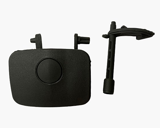 Fecho Do Porta Luva Com Tirante Mola Grafite Vw Gol Saveiro Parati