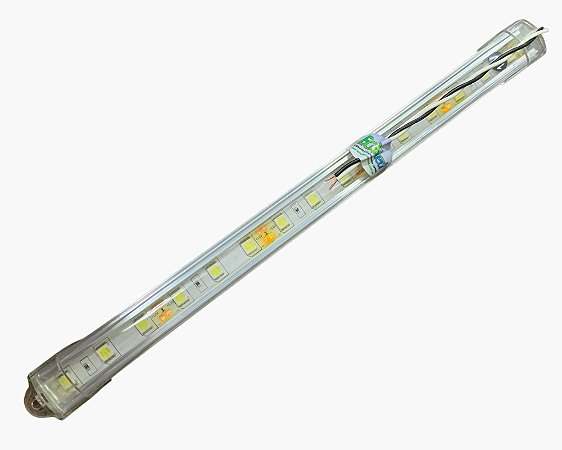 Barra De Led 25cm 12v Branca Baú Trator Empilhadeira