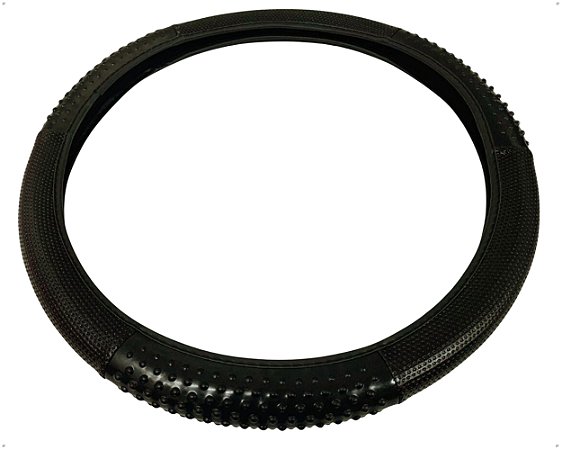 Capa Proteção Volante 39cm / 40cm Preto Para Automóveis Carro Caminhão Carreta Perua Van Ônibus