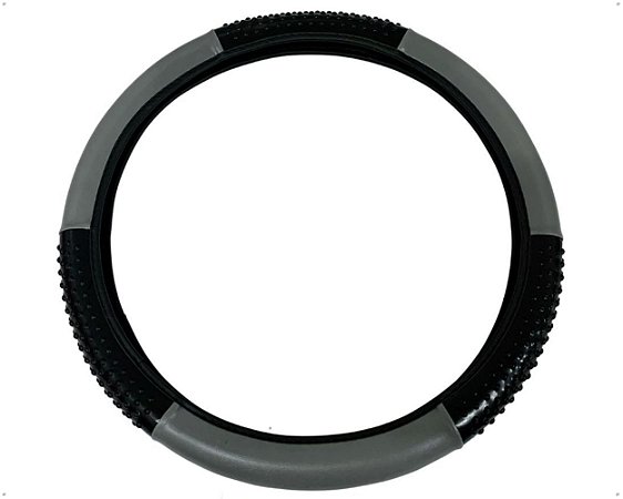 Capa Proteção Volante 39cm / 40cm Cinza Para Automóveis Carro Caminhão Carreta Perua Van Ônibus
