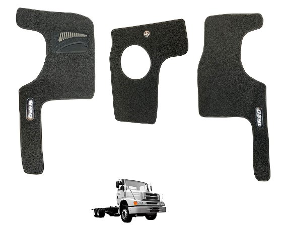 Tapete Carpete Mb 1620 Eletronico Jg 3 Pcs Cinza