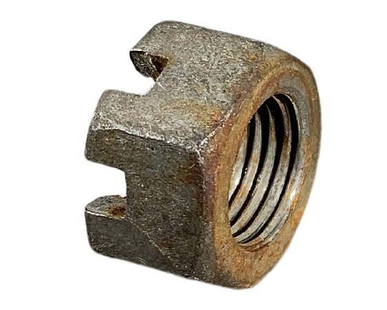 Porca Castelo para Parafuso Coxim Dianteiro Motor VW 14150 14170BT Ford Cargo 3530 1717 2632e