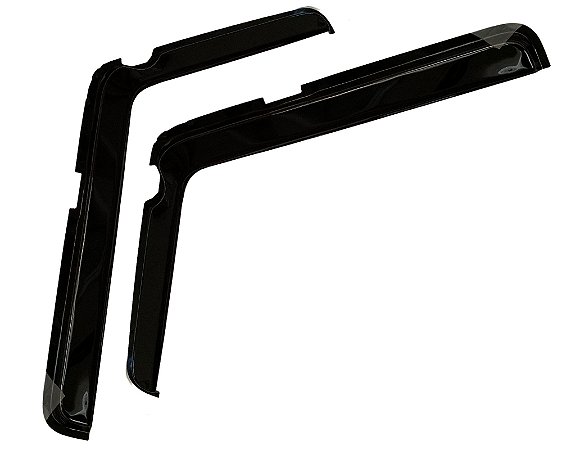 Par Calha Chuva Acrílico Fumê Tipo L Caminhão Vw690 L80 5140