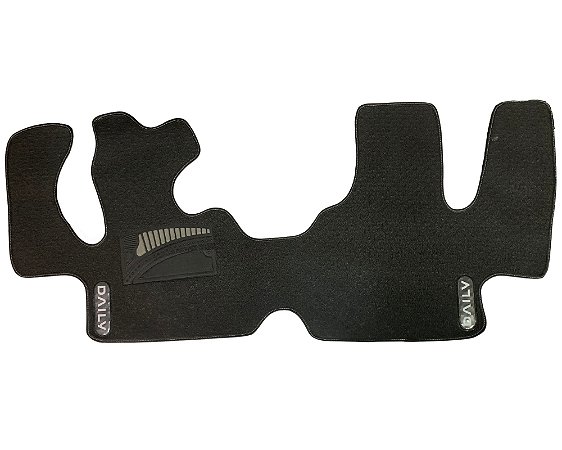 Tapete Borracha Detalhes Cinza C/ Vies Iveco Daily Antiga