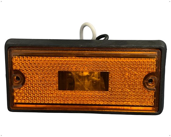 Lanterna Pisca Pisca Luz Iluminação Lateral com Lente Refletiva Ambar / Laranja Caminhões e Carretas