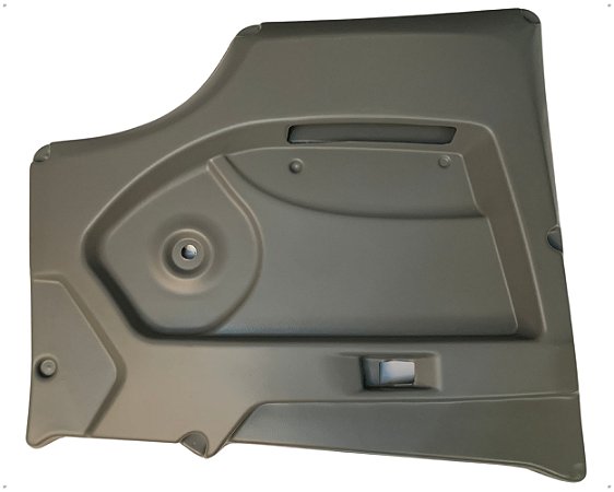 Revestimento Forro Cinza Porta 710 Esquerda Com Bolsa para Acabamento Caminhão MB 1618 / 2318 Moderno
