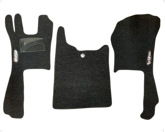 Jg Tapete Carpete Aveludado Preto Para Caminhão Scania Cabine G Série 5 Automático / Manual