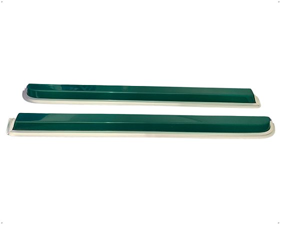 Par Calha De Chuva Verde De Plástico Para Kombi Clipper