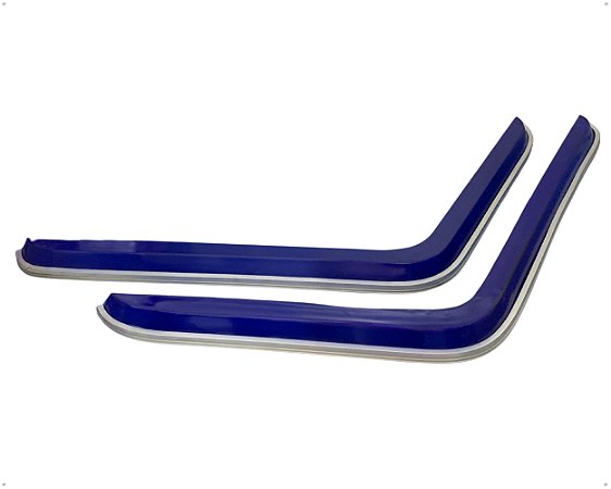 Par Calha De Chuva Azul De Plástico Para Caminhão Scania 111