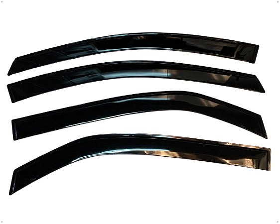 Calha De Chuva Acrílico Para Novo Ford Ka De 2016 Até 2021 Hatch e Sedan 04 Portas