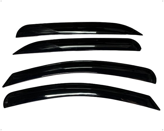 Calha De Chuva Acrílico Para Carros VW Gol / Voyage GV de 2008 Até 2023 4 Portas