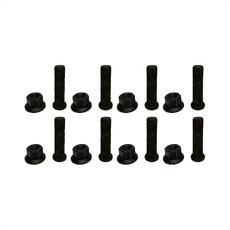 8 Parafuso Fixação Roda Dianteira 20x80mm Caminhão Worker 12140 / Constellation 13180e / Cargo 1215