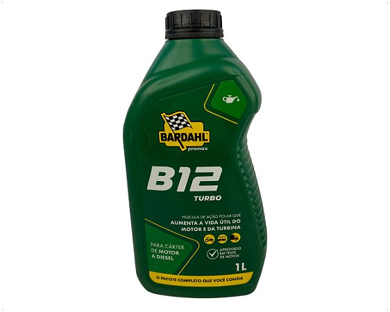 Aditivo Óleo Lubrificante Protetor Motor Diesel B12 Turbo de 1 Litro para Caminhões e Ônibus