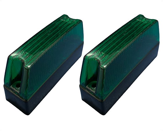 02 Lanterna Lâmpada Led 69 Palito Pisca Vigia Teto Baú Furgão Verde