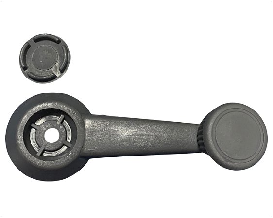 Manivela Regulagem Vidro Manual Porta Plástico Cinza Vw Gol Kombi Voyage Saveiro Parati