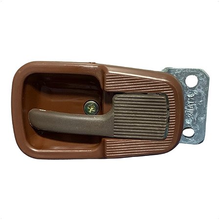 Kit Maçaneta Interna Porta Marrom Lado Direito Para VW Brasilia Fusca Variant