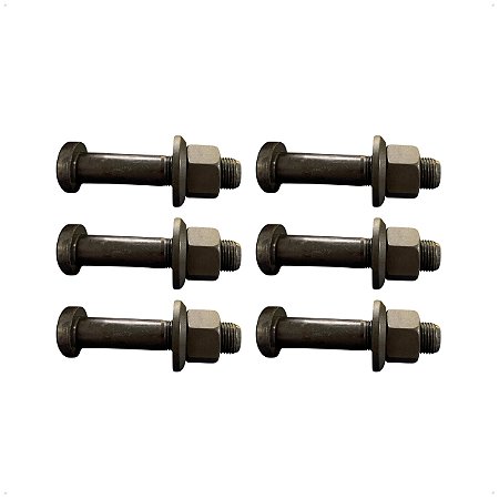6 Parafuso Fixação Roda Traseiro 18x90mm Caminhão Vw / Ford Cargo