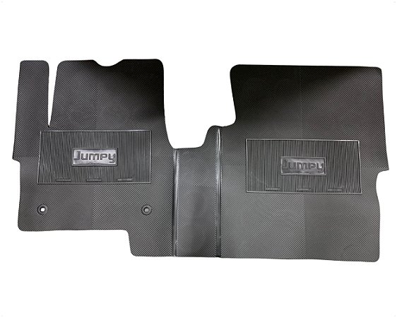 Tapete Dianteiro Borracha Revestimento Piso Preto Para Citroen Jumpy de 2018 A 2025