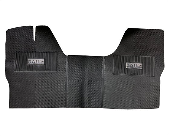 Tapete Dianteiro Borracha Revestimento Piso Preto Para Iveco Daily Cambio em Cima