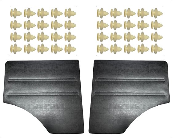 Par Forro Porta Revestimento Preto Para Acabamento Caminhão Mb 1113 1513 1519 2213