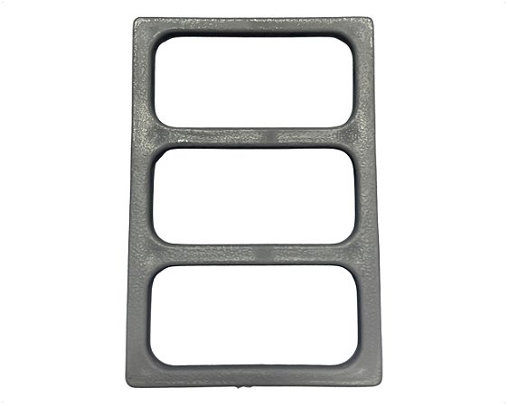 Tampa Cega Tapa Furo Painel Cinza 03 Furo Para Caminhão Mb Bicudo