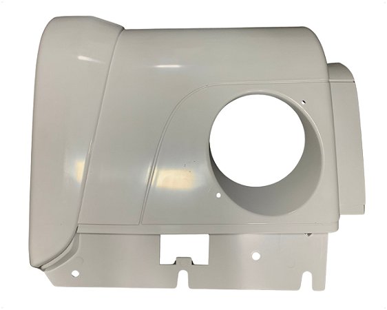 Ponteira Parachoque Dianteiro LD Passageiro Plástico Branco Para VW Constellation 2010 em diante