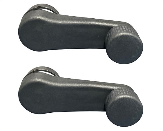 02 Manivela Grafite Regulagem Vidro Porta para Caminhão Mb 1938s Accelo Atego Axor