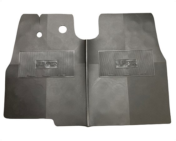 Tapete Dianteiro Borracha Para Citroen Jumper Preto Revestimento Chão