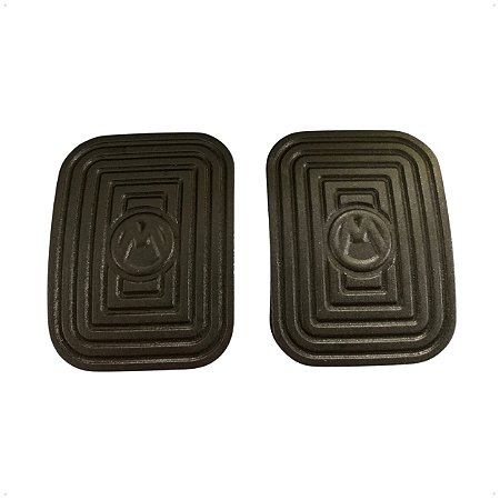 2 Sapata Capa Borracha Pedal Freio Embreagem Para Brasilia Fusca Kombi Variant