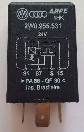 Rele Temporizador Limpador de Parabrisas 24V VW ônibus Delivery Express 2W0955531