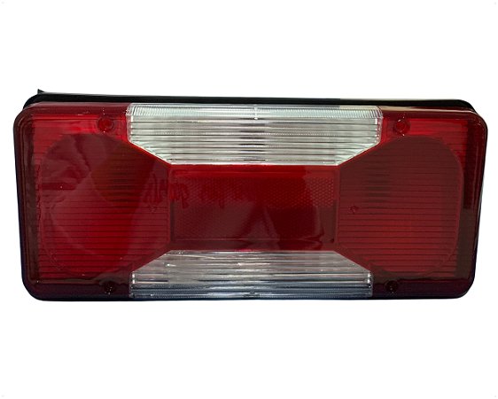 Lanterna Traseira Universal Com Soquete Para Iveco Daily Chassi Vertis 2008 em Diante Vermelho