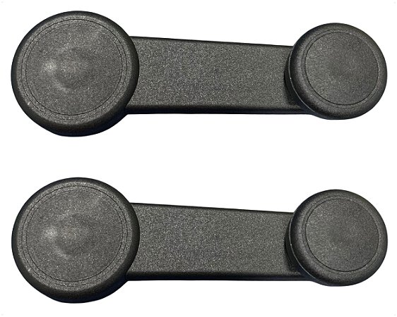 02 Manivela Regulagem Vidro Porta Plástico Preto para Ford Fiesta Ka Ranger Ecsoport Courrier