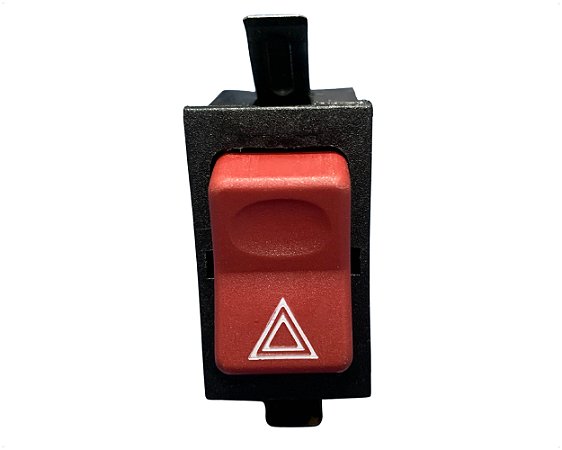 Botão Interruptor Luz de Aviso Pisca Alerta Emergência 12v Para Ford Cargo 1317 / Mb L1620 Vermelho