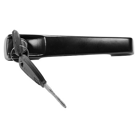 Maçaneta Externa Porta - Lado Motorista LE e Passageiro LD - Preto - Alumínio - c/ Chave MB de 1984 a 1994