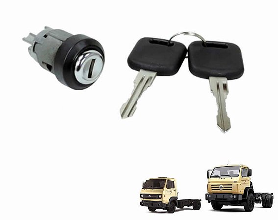 Cilindro Ignição Coluna direção C/chave Caminhão VW 790 8140 13130 8150 8160 18310 Delivery Kombi Ônibus T00905855A