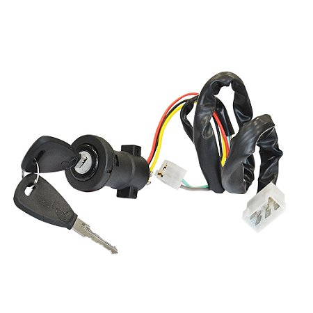 Cilindro de ignição - c/ suporte c/ chicote longo 5 saídas - Coluna da direção - C/chave  - Mercedes-Benz MB Ônibus 6885457013