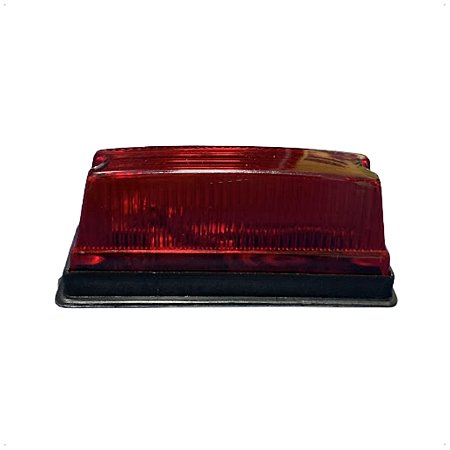 Lanterna Palito Pisca Vigia Teto Bau Furgão Carroceria Vermelho