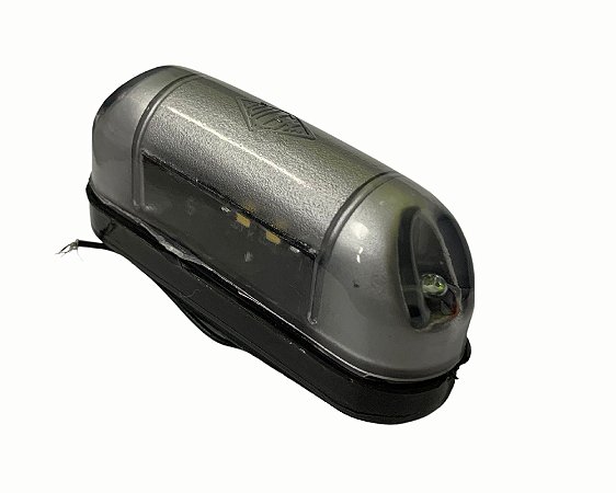 Lanterna Oval Luz Placa Vigia Lampada Cor Aluminio